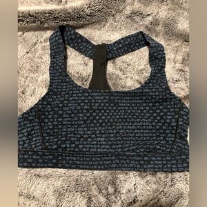 lululemon athletica Black and Blue Sports Bra size 4